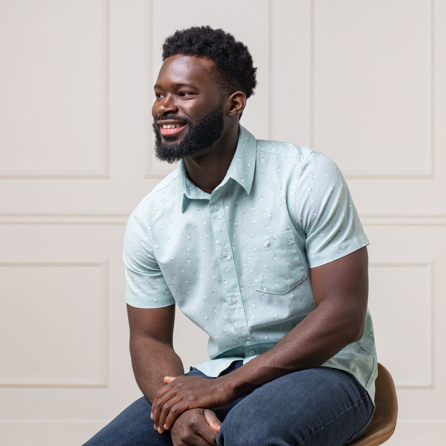Linen Short Sleeve Button Down Shirt