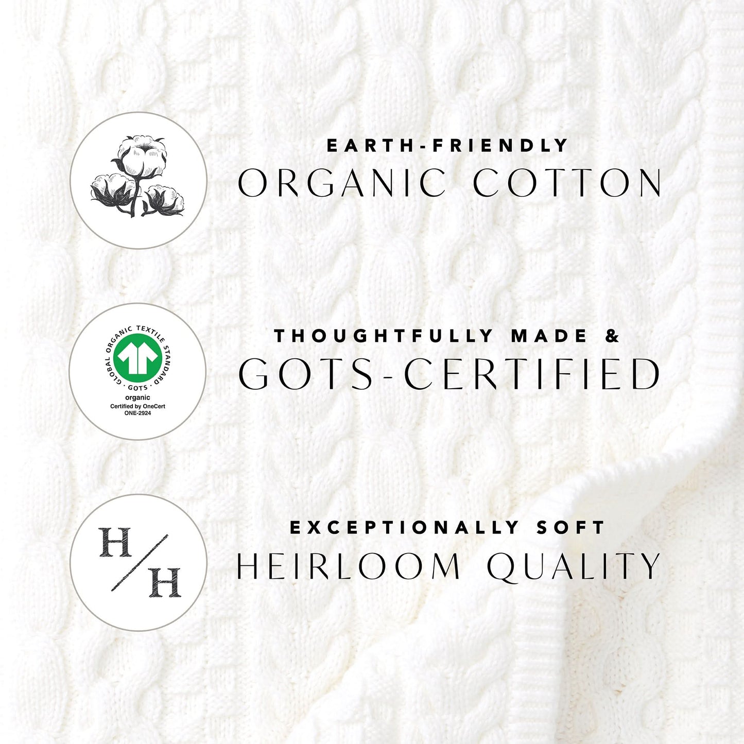 Tipped Organic Cardigan with Elbow Patches - Baby