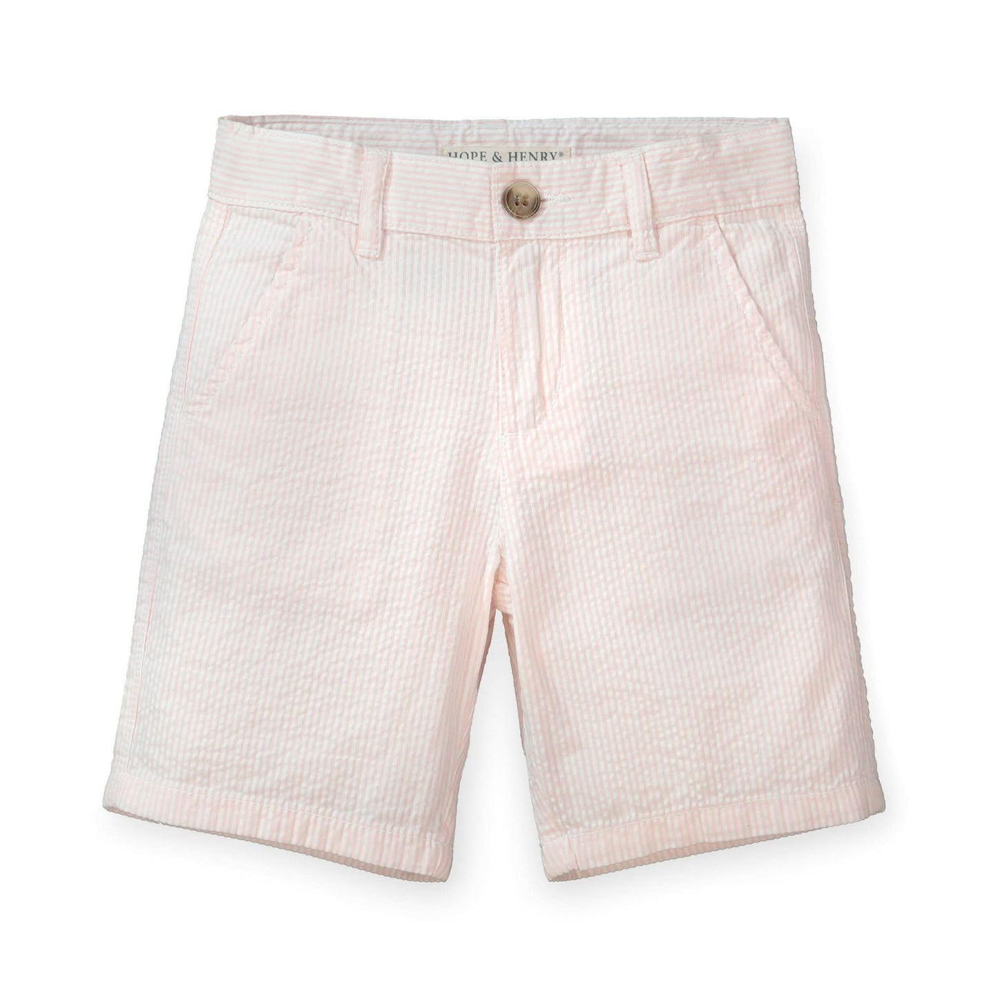 Organic Seersucker Short Classic Pink - Baby