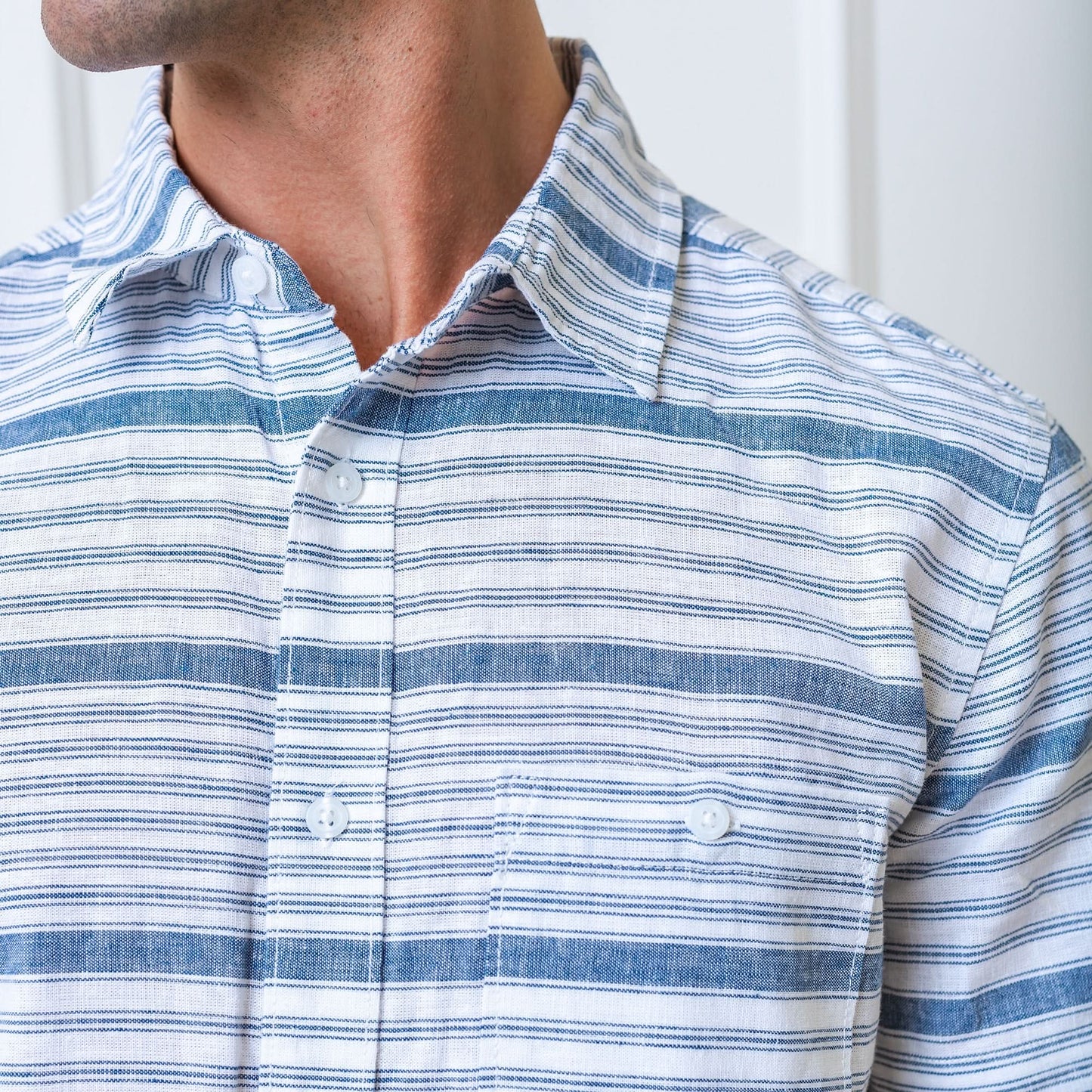 Linen Short Sleeve Button Down Shirt