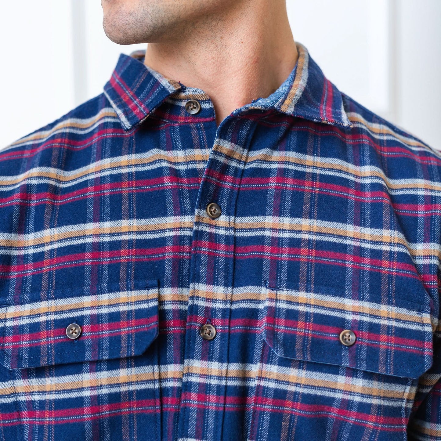 Organic Flannel Double Pocket Shirt
