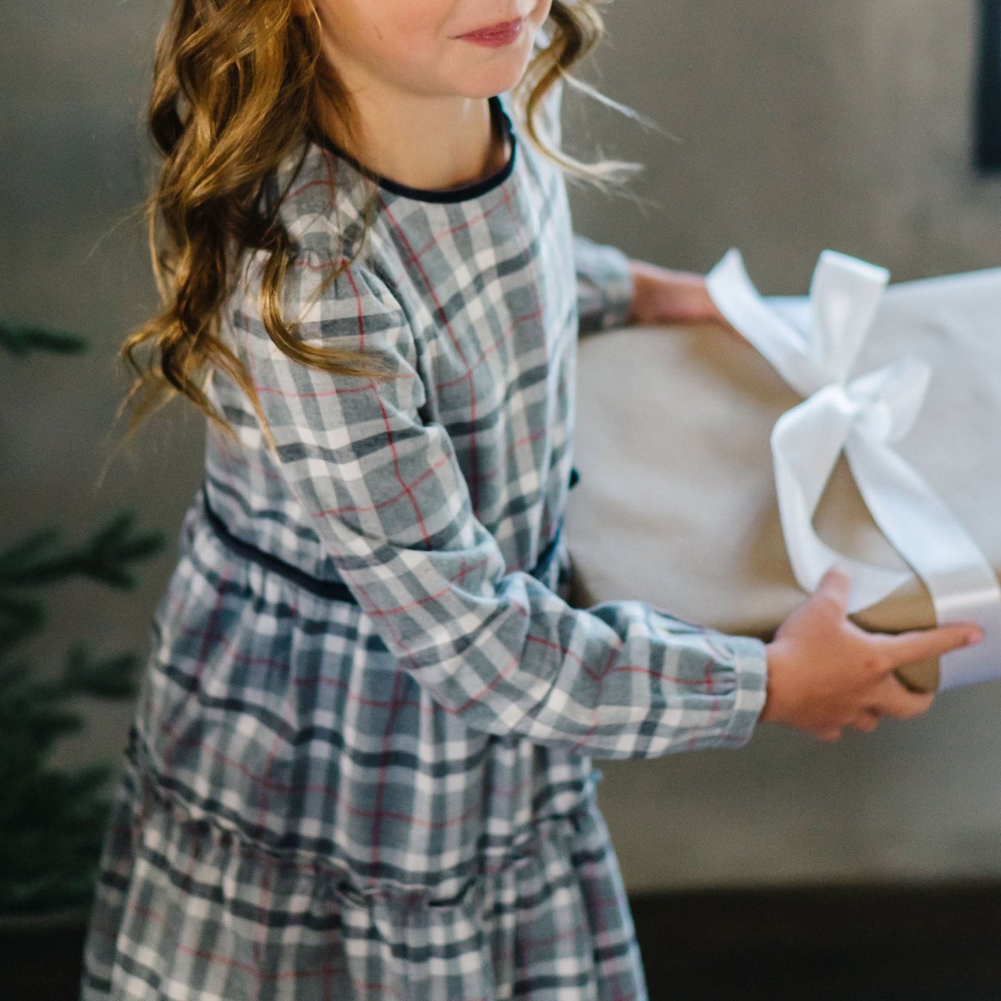 Tiered Flannel Dress - Baby