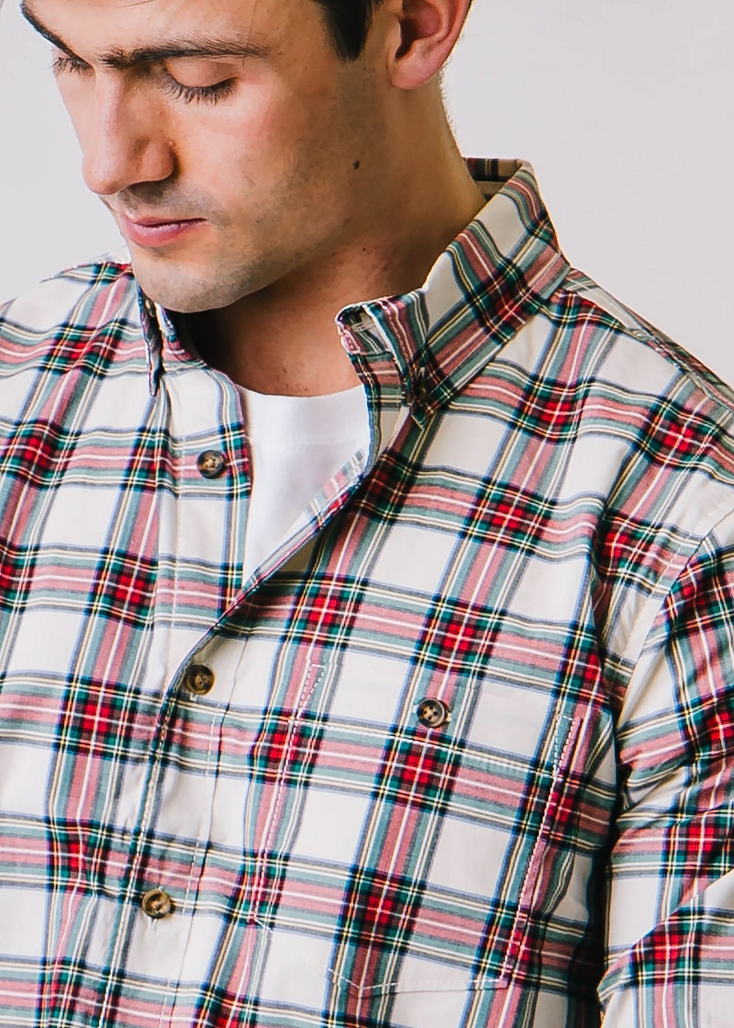 Stretch Poplin Button Down Organic Shirt