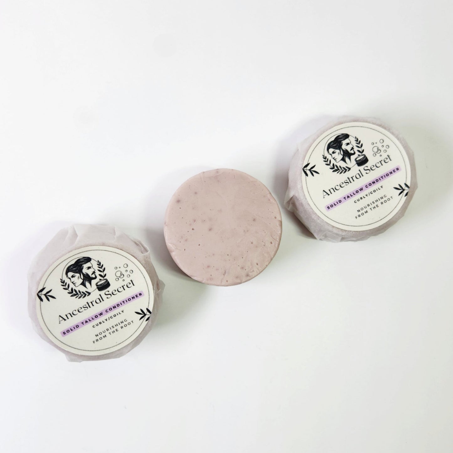 Tallow Conditioner Bar – Curly & Coily hair -- 2.5 oz