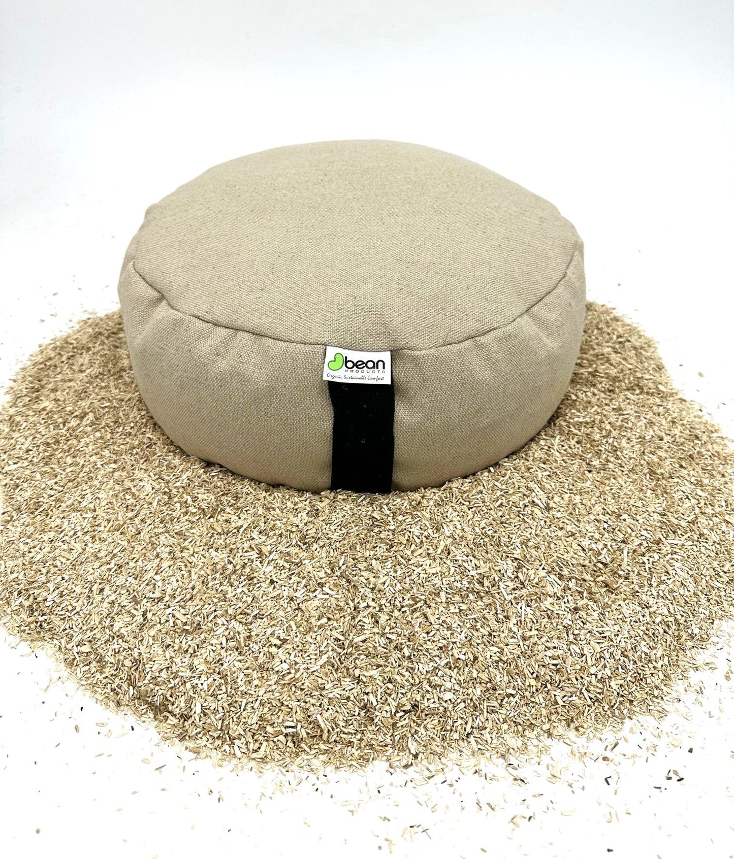 Zafu Meditation Cushion 100% Hemp - Hemp Fabric and Hemp Hurd Filling from Midwest USA CARBON NEGATIVE