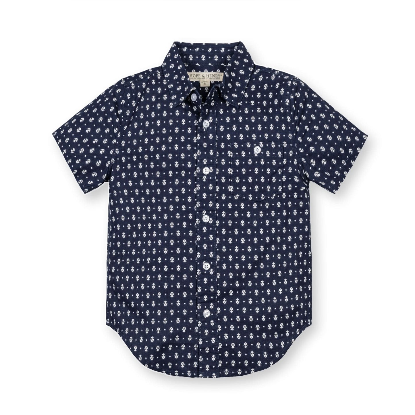 Linen Short Sleeve Button Down Shirt - Baby