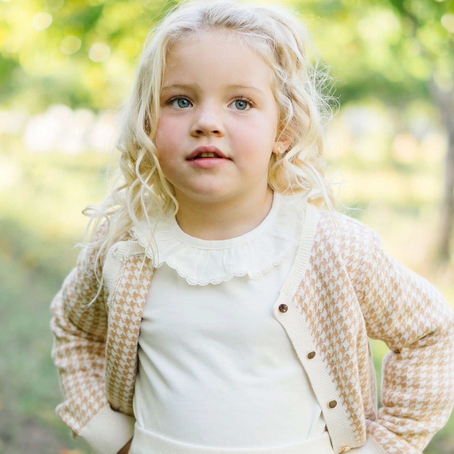 Ruffle Neck Knit Top - Baby