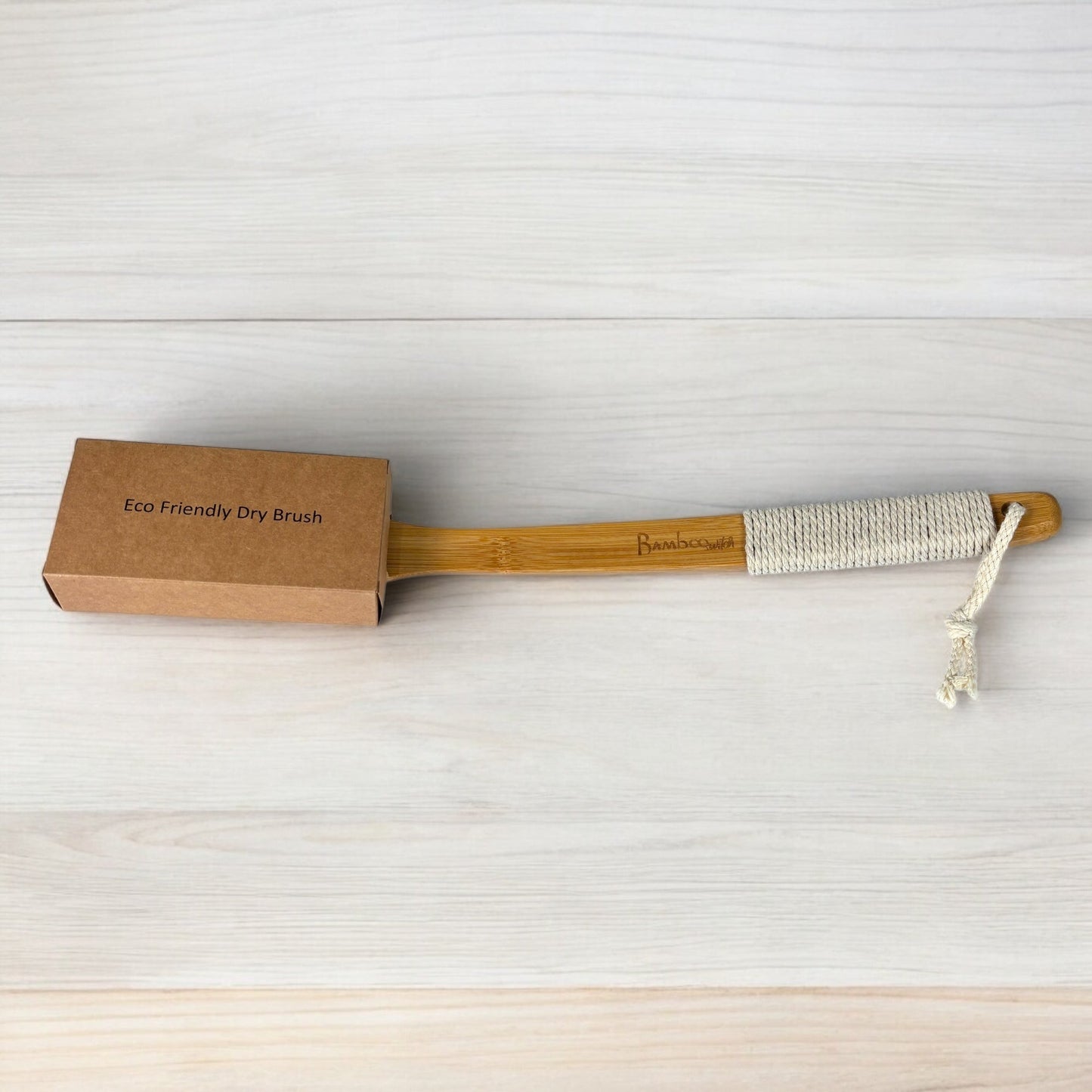 Bamboo Dry Brush | Curved Handle