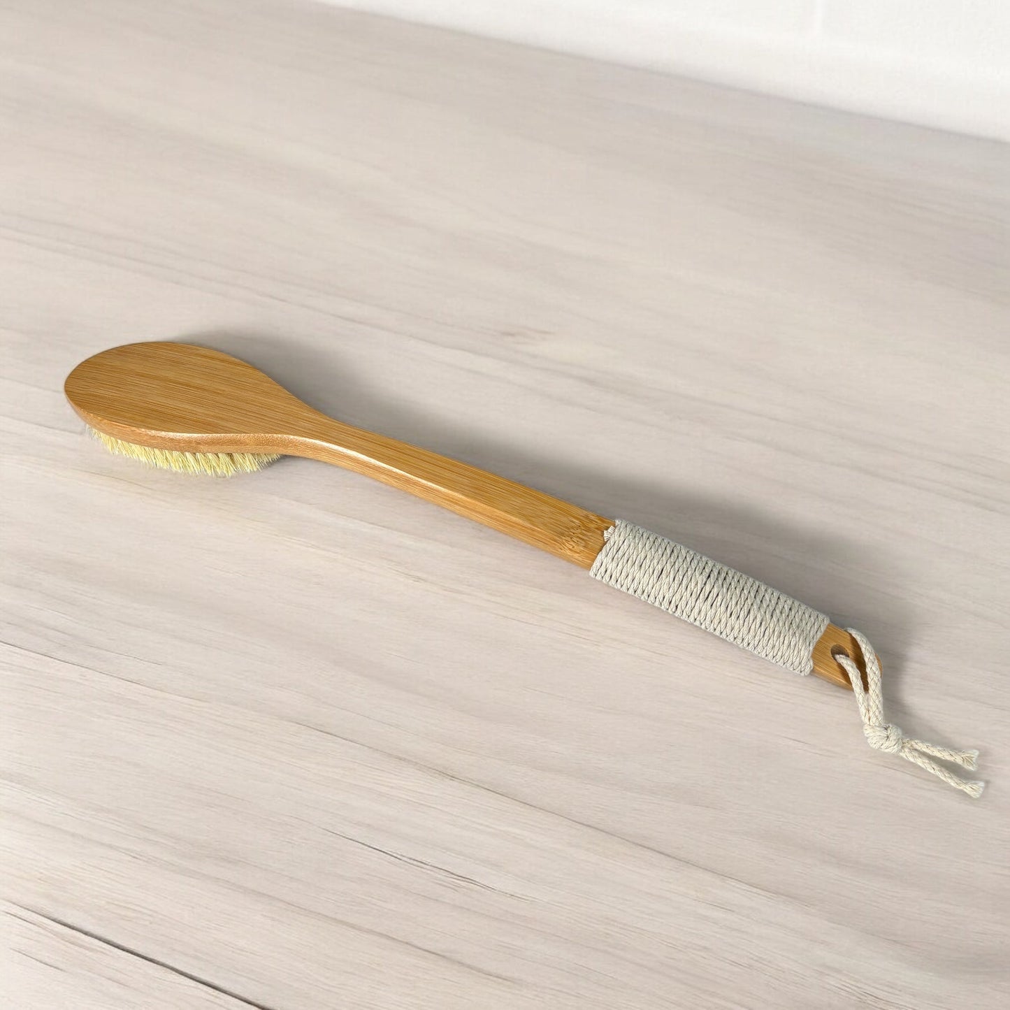 Bamboo Dry Brush | Curved Handle