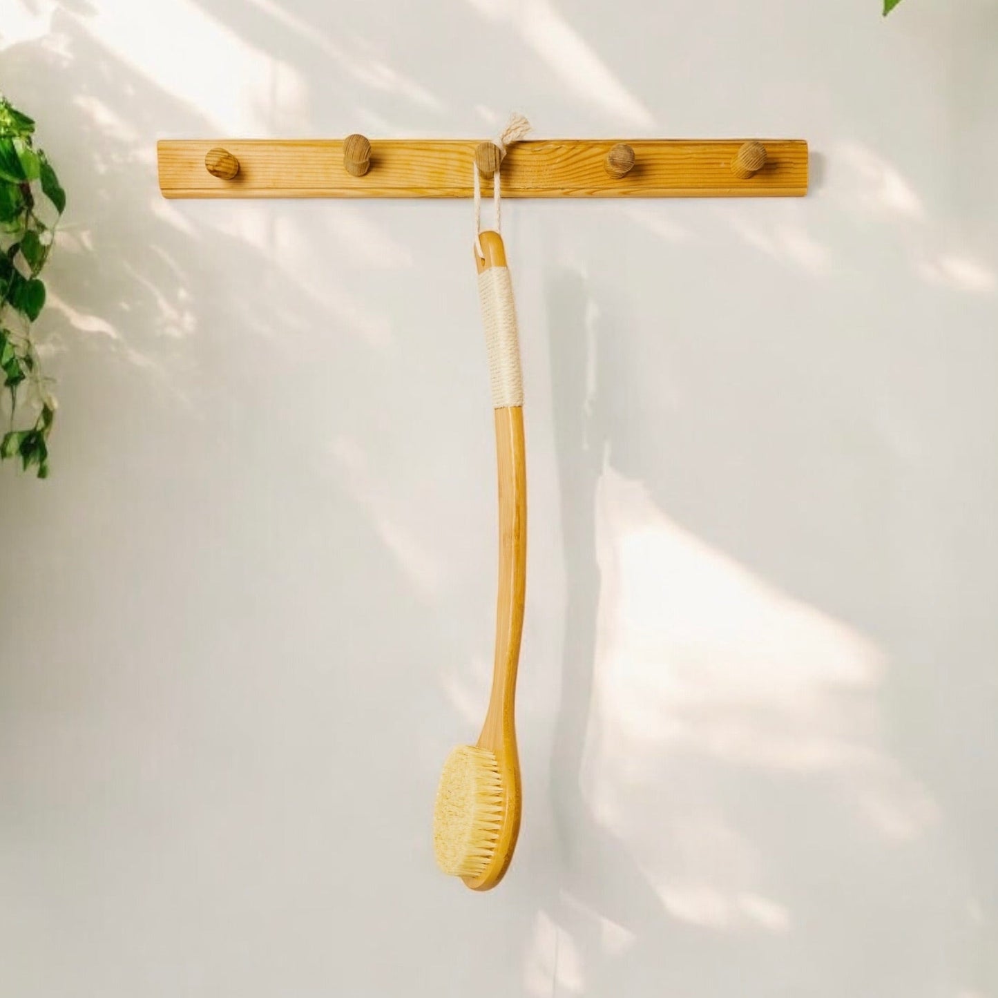 Bamboo Dry Brush | Curved Handle