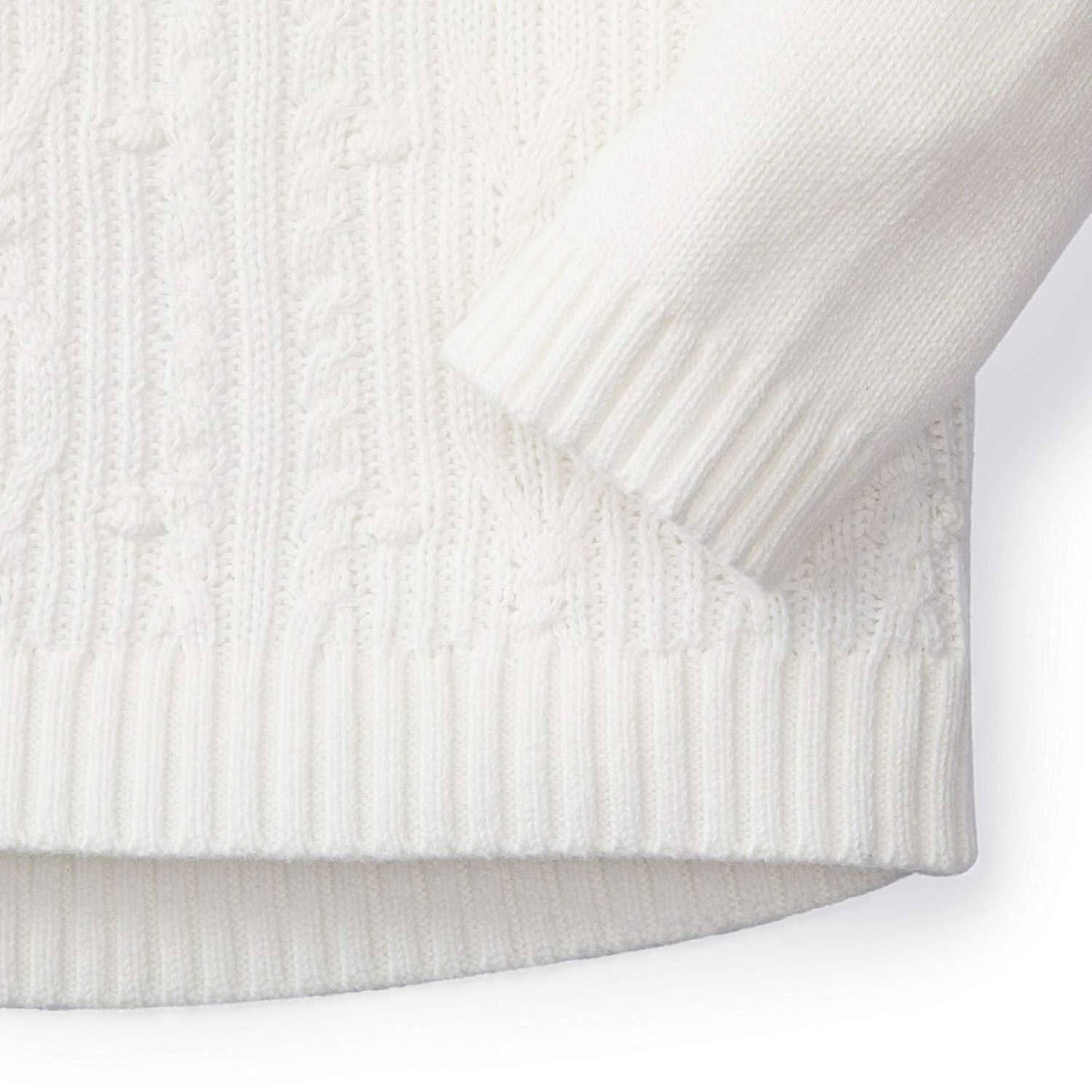 Cable Button Sweater - Baby Girl