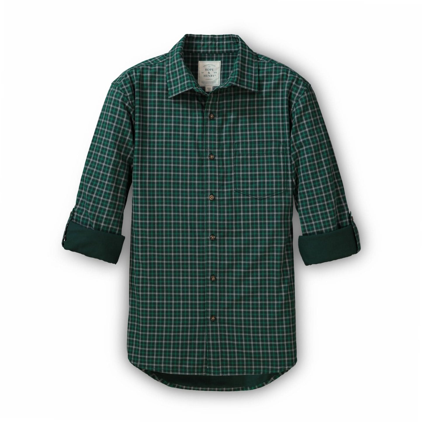 Convertible Double Weave Button Down Shirt