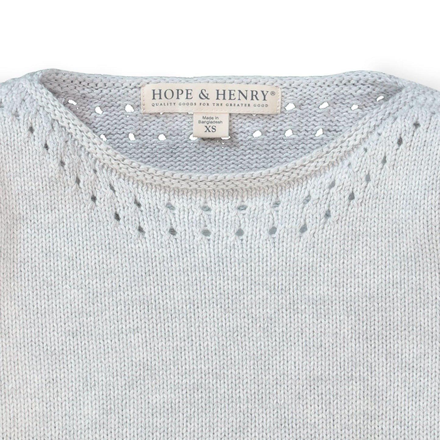 Pointelle Detail Organic Sweater - Baby