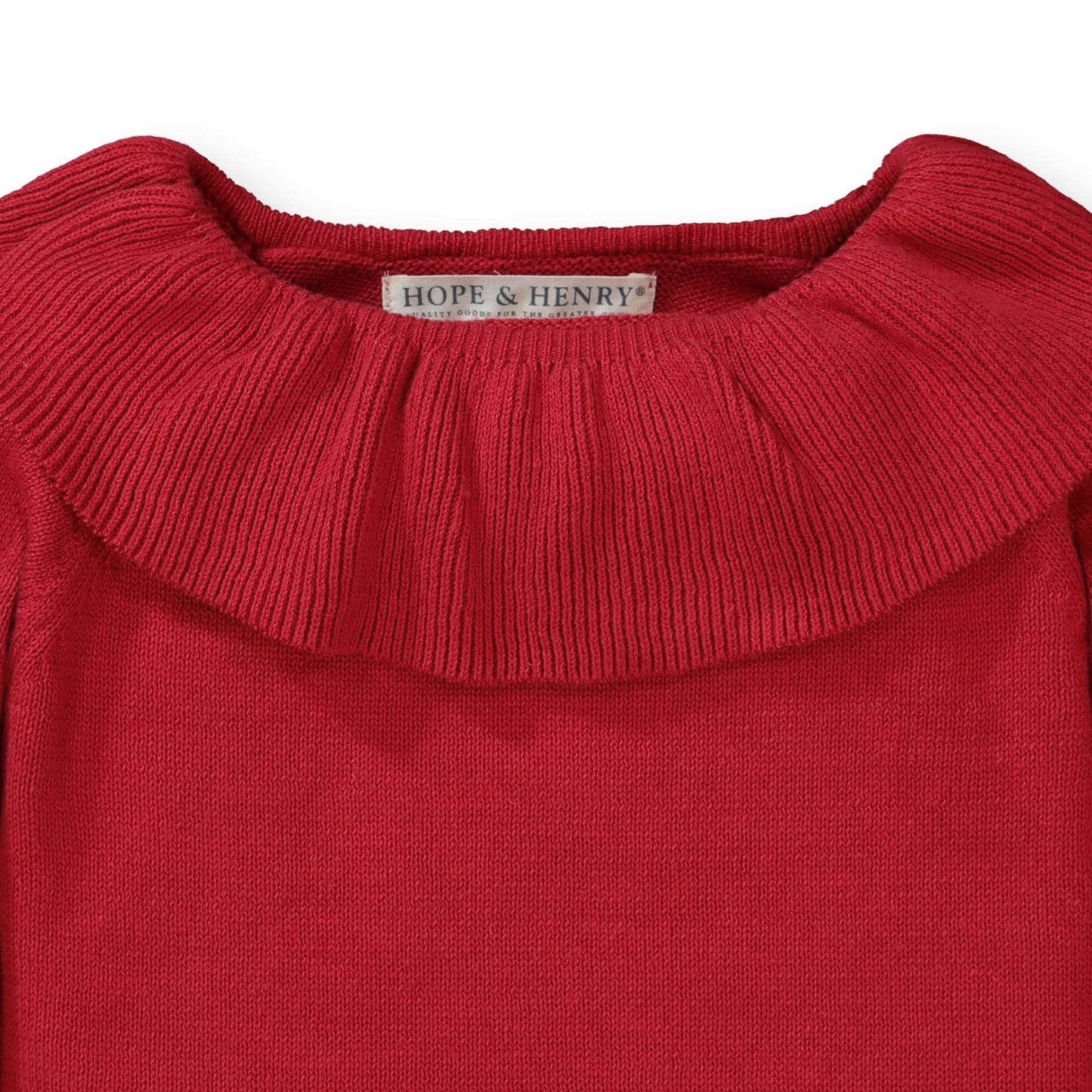 Organic Ruffle Collar Sweater - Baby