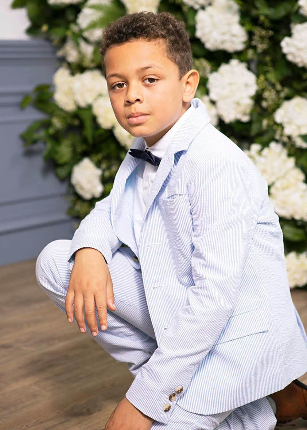 Organic Seersucker Suit Jacket - Baby