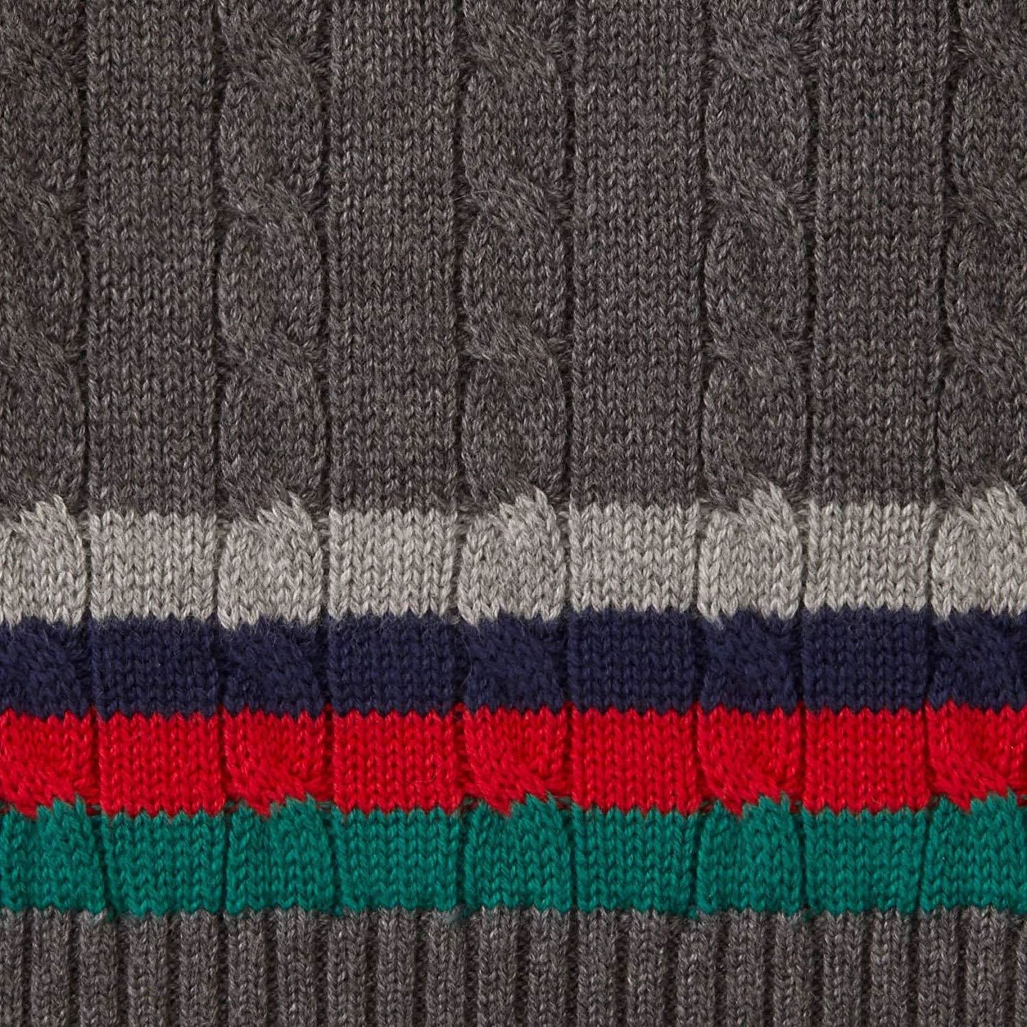V-Neck Cable Sweater - Baby