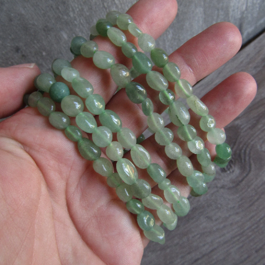 Gemstone Nugget Bracelet: Aventurine