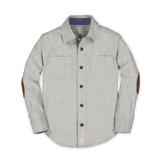 Organic Flannel Shirt with Elbow Patches - Baby