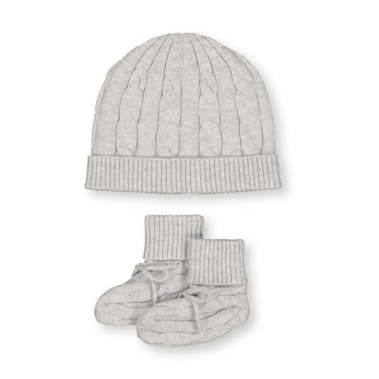 Sweater Beanie and Bootie Set