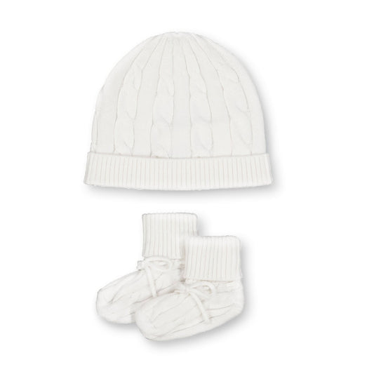Sweater Beanie and Bootie Set