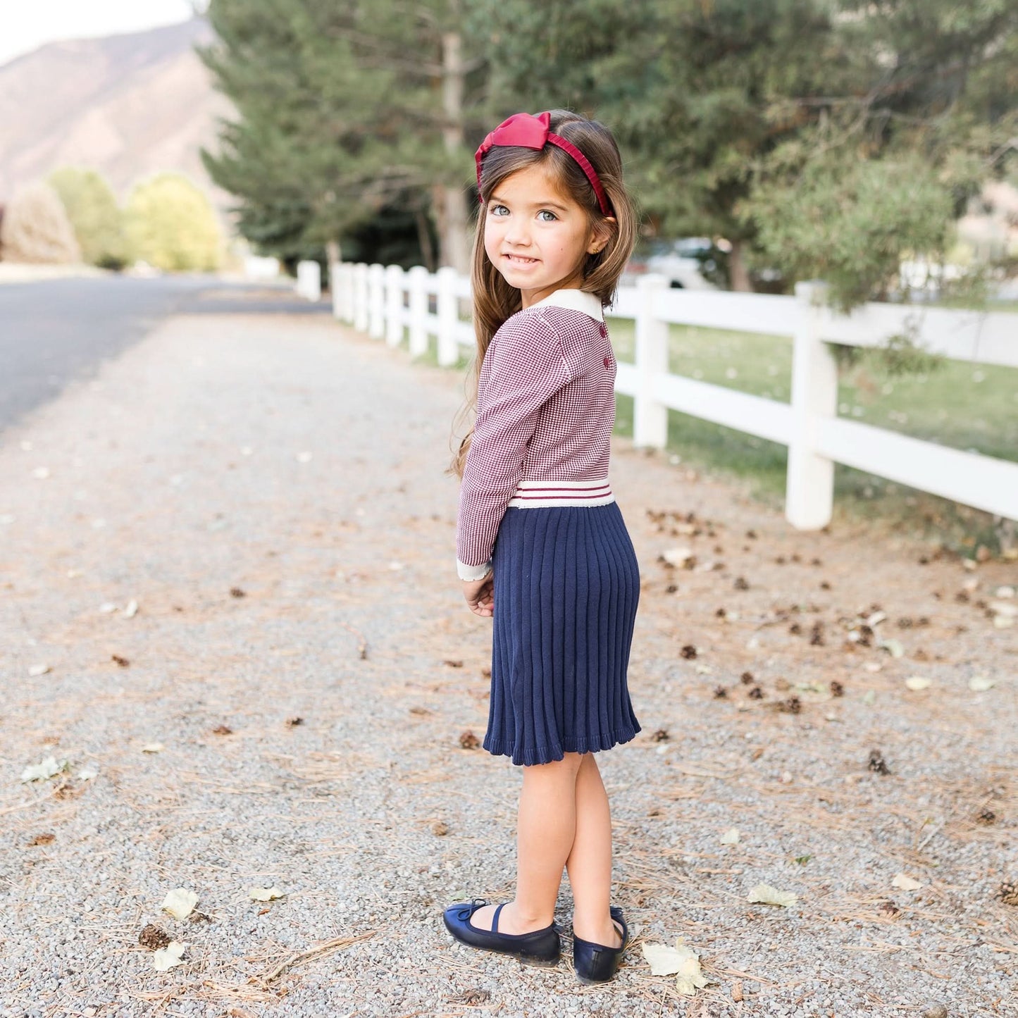 French Blocked Organic Sweater Dress - Baby