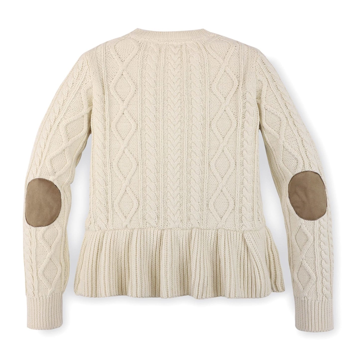Cable Peplum Cardigan