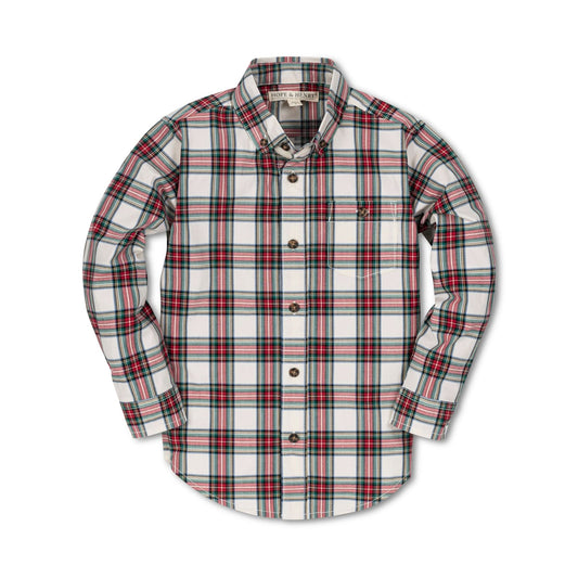 Stretch Poplin Button Down Shirt - Baby