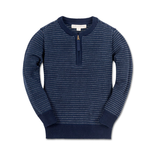 Sweater Henley with Zipper