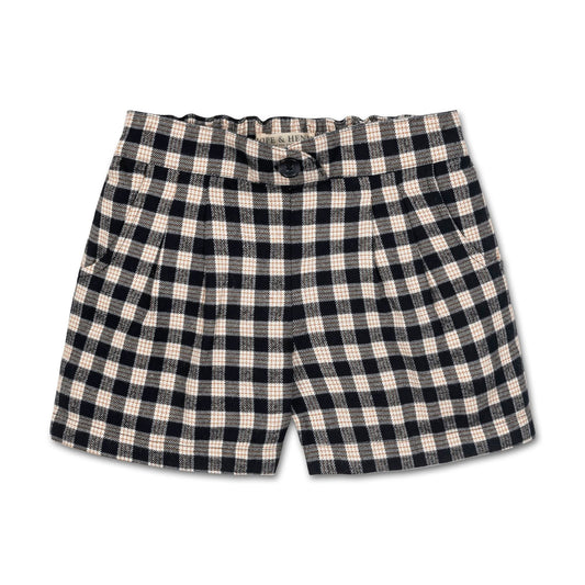 Pleated Organic Flannel Short - Baby