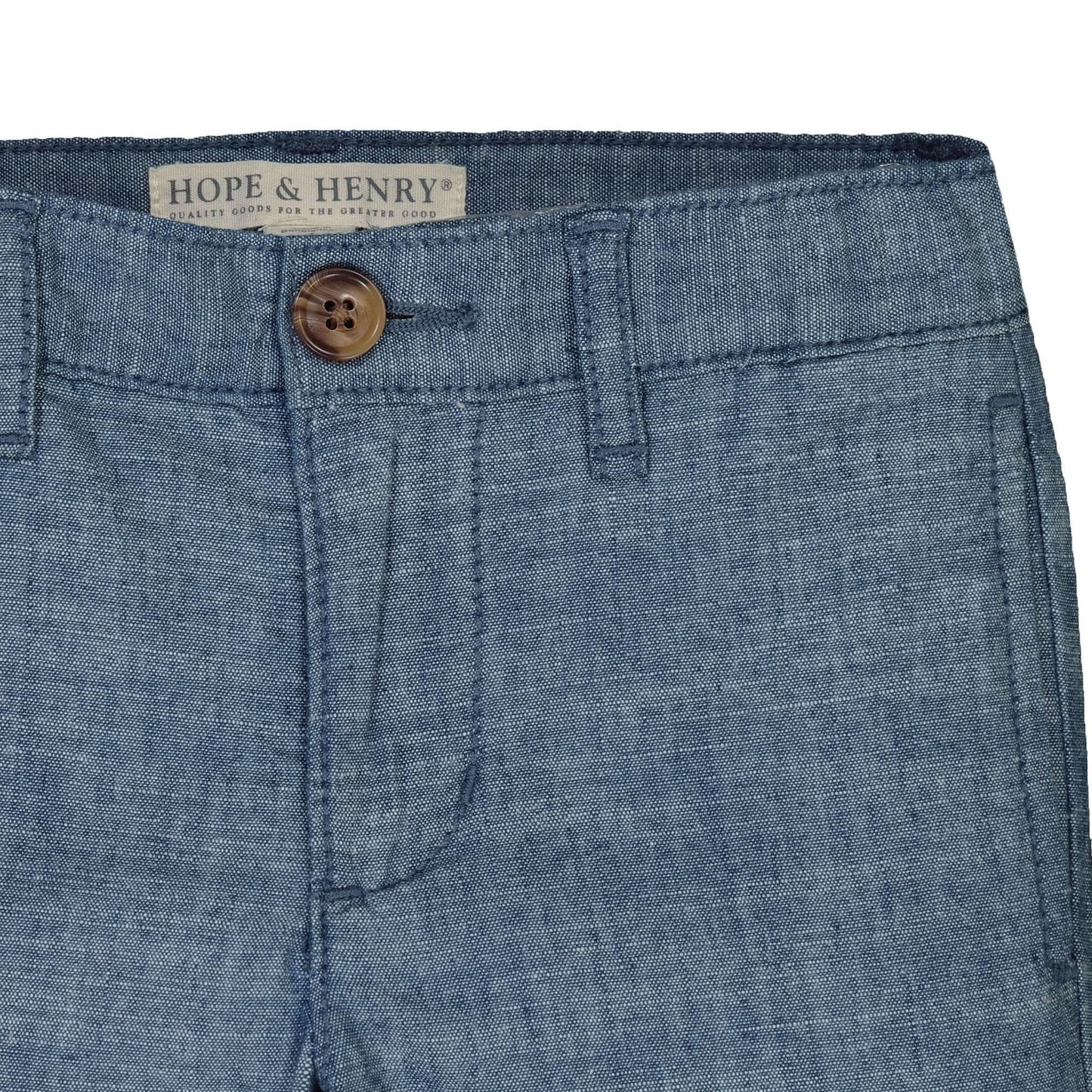 Organic Chambray Suit Pant - Baby