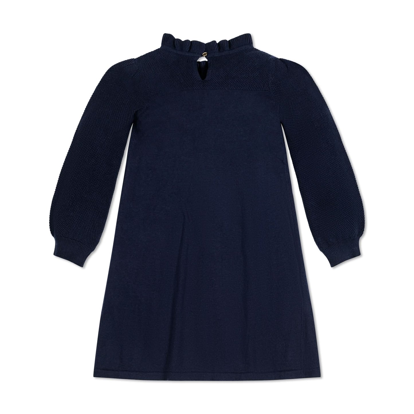 Ruffle Neck Sweater Dress