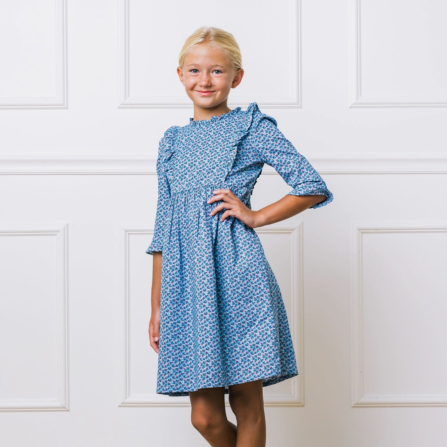 Ruffle Trim Dress - Made with Organic Cotton - Baby