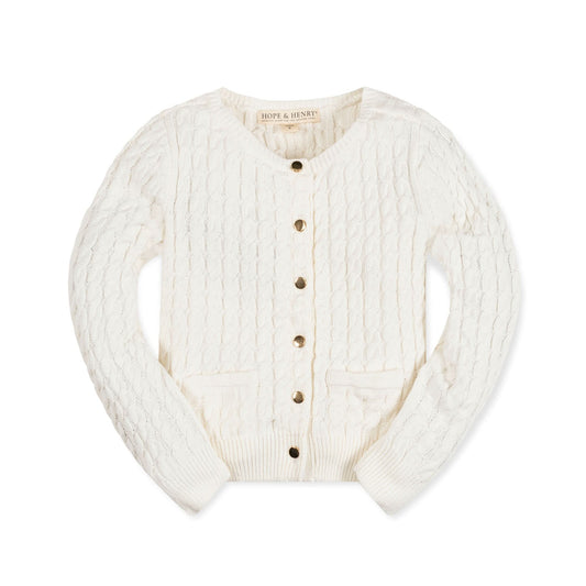 Classic Cable Organic Cardigan - Baby