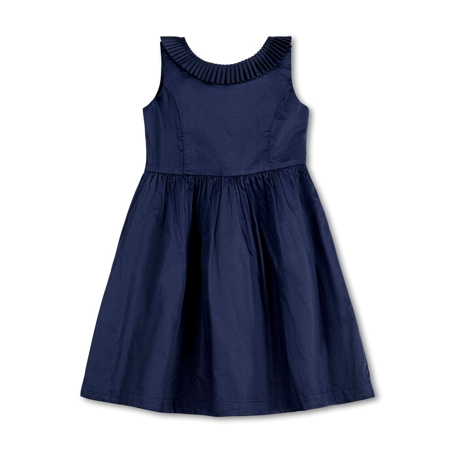 Pleated Collar Party Dress - Made with Organic Cotton - Baby