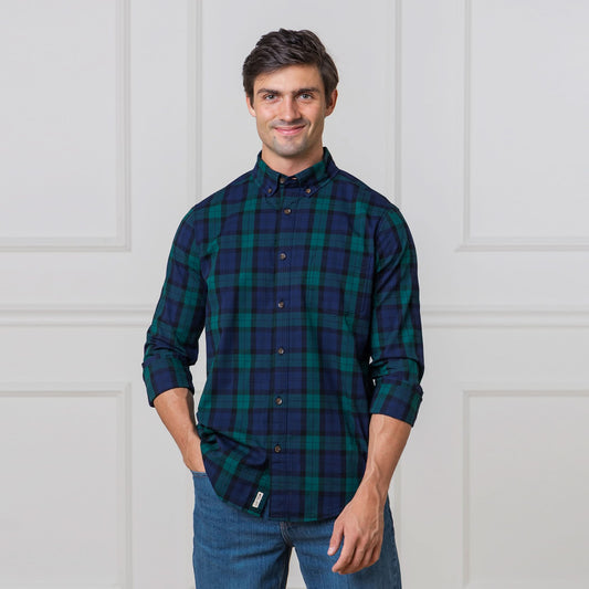 Stretch Poplin Button Down Shirt