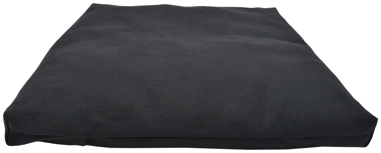 Zabuton Meditation Base Cushion - Hemp Fabric Cover, Recycled Cotton Interior