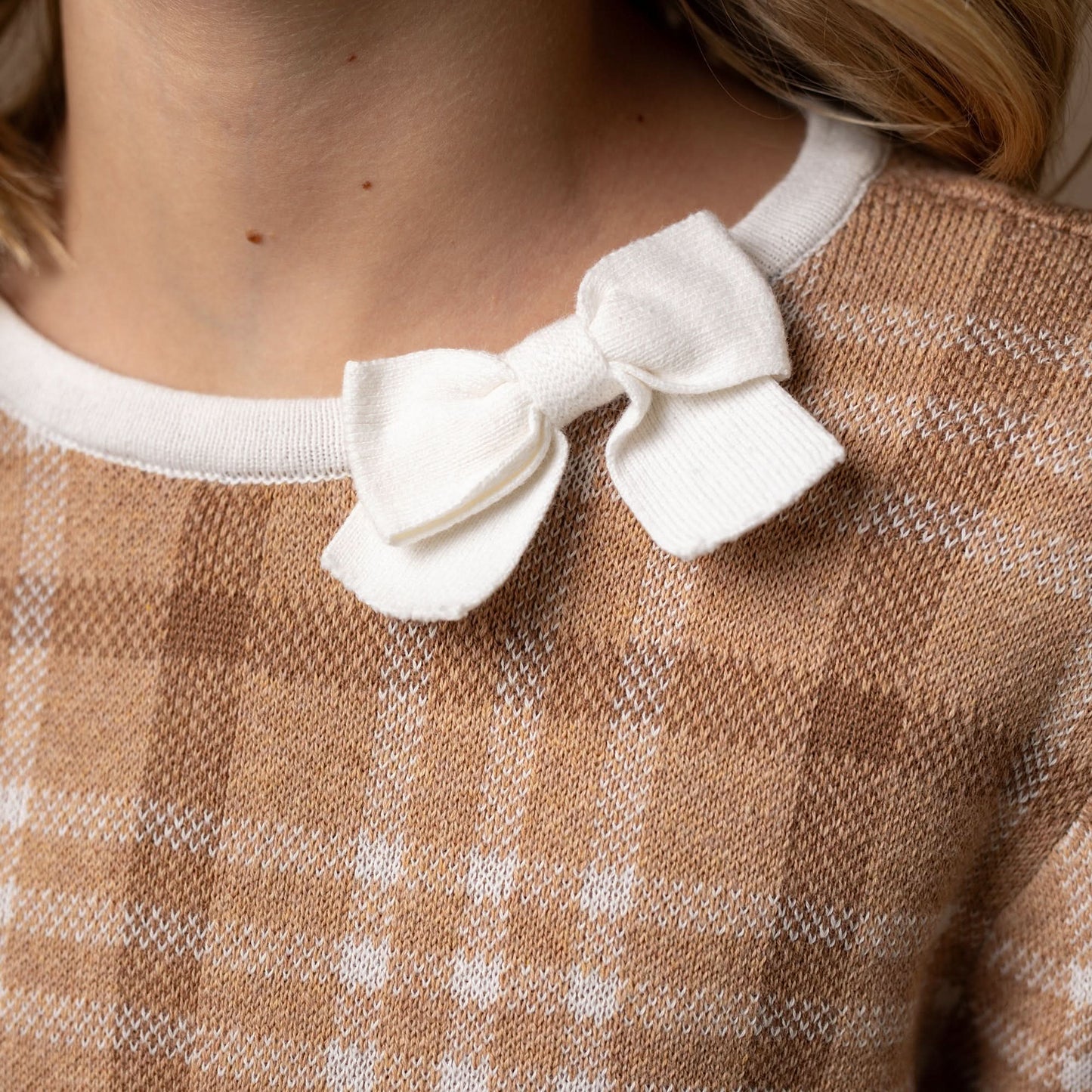 Organic Bow Sweater Dress - Baby