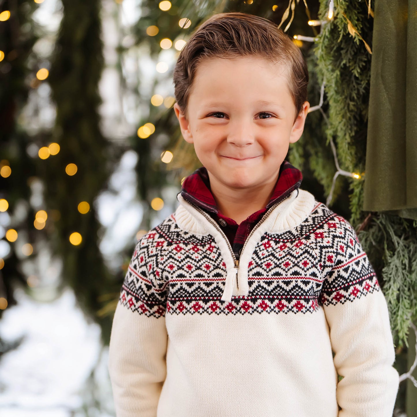 Organic Half Zip Ski Sweater