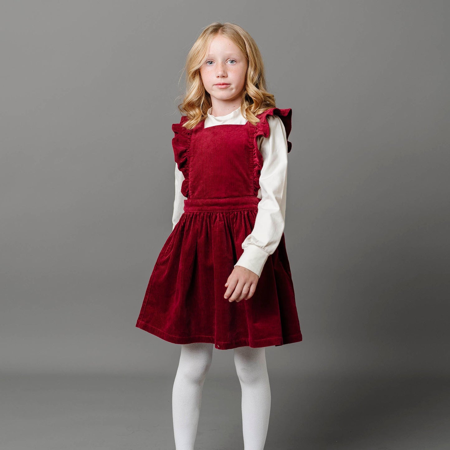Organic Corduroy Ruffle Jumper