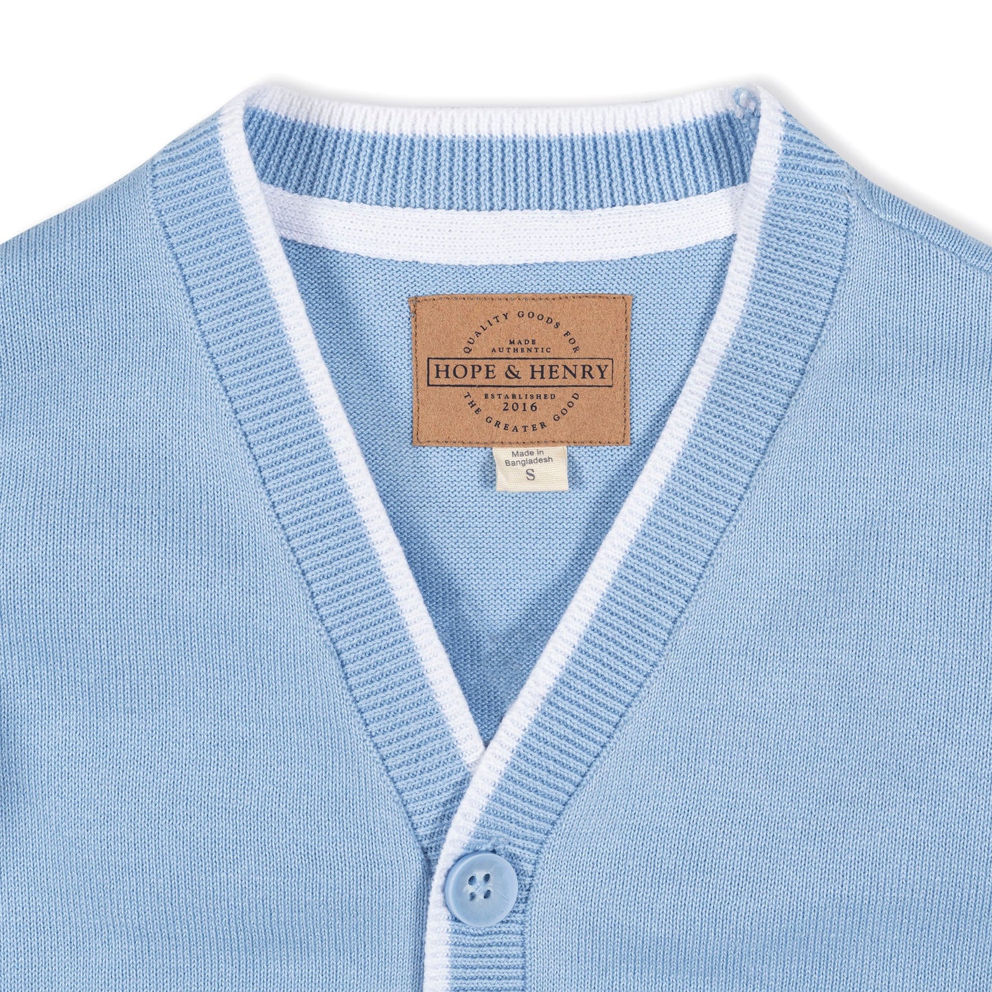 Organic Tipped Cardigan - Baby