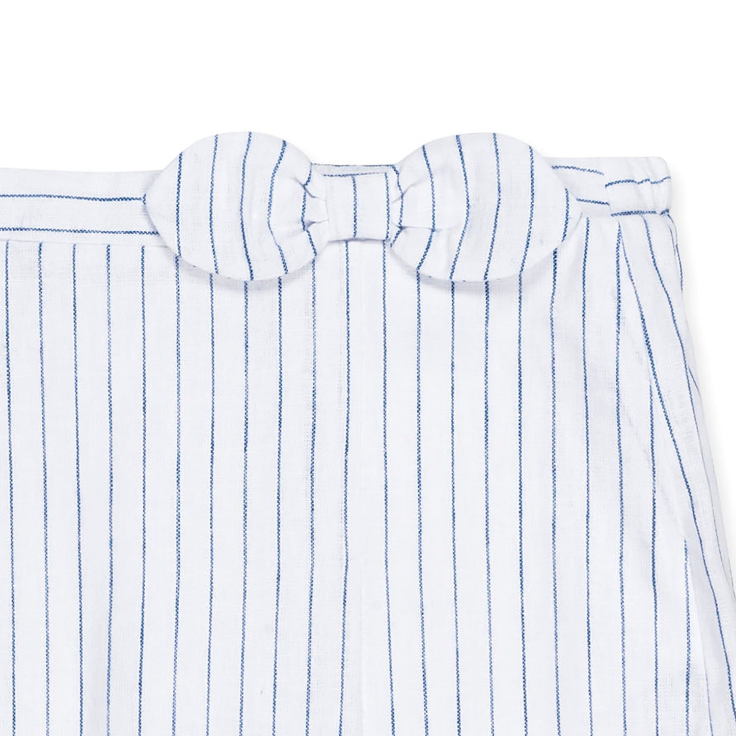 Linen Pleated Bow Skort