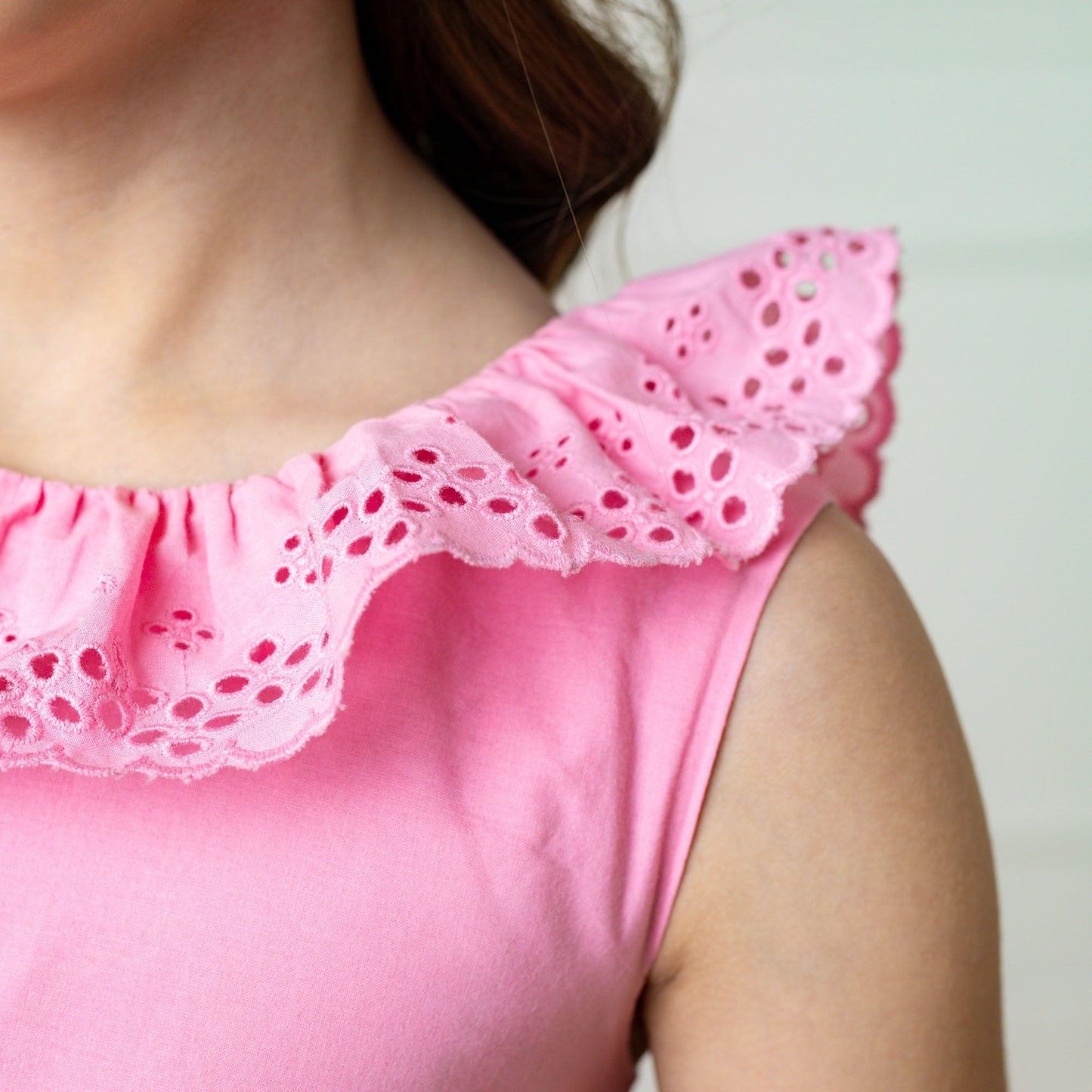 Organic Ruffle Collar Party Dress