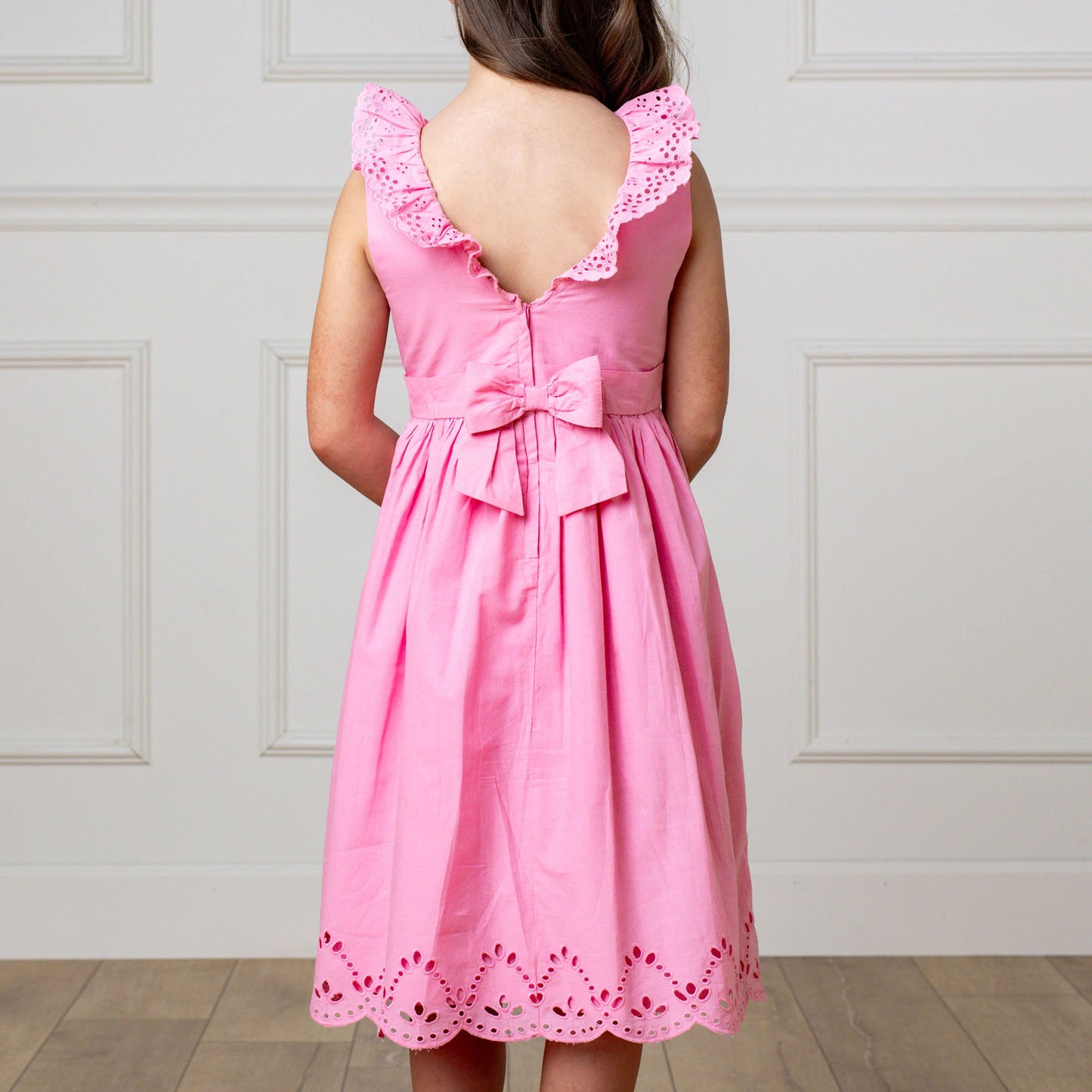 Organic Ruffle Collar Party Dress