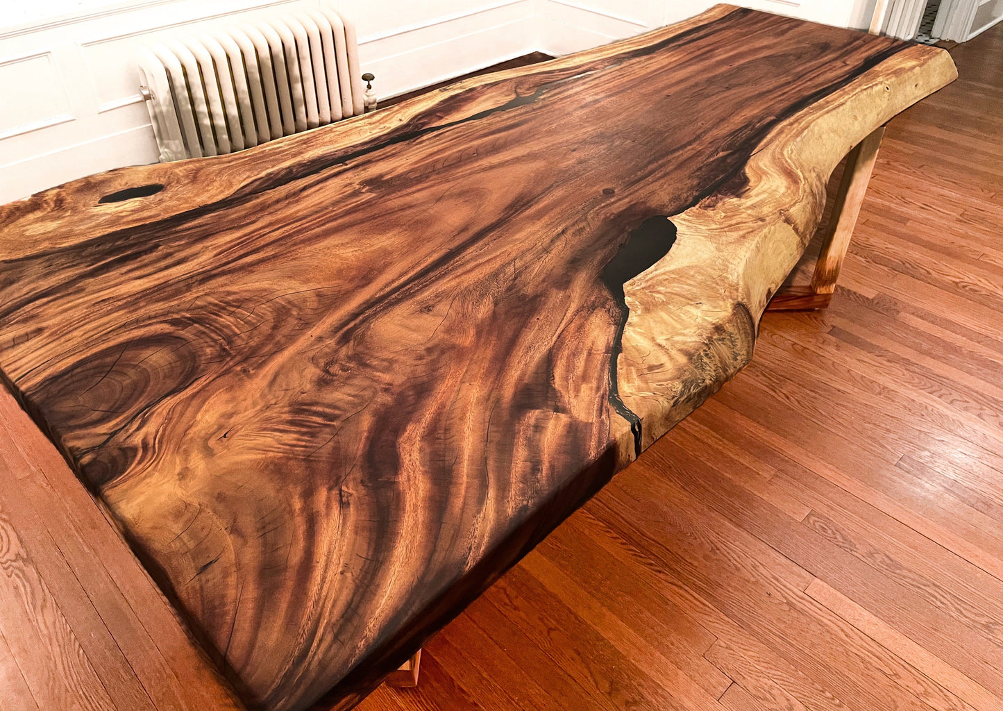 Live Edge Acacia Single Slab Table