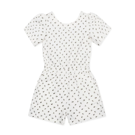 Organic Knit Flutter Romper - Baby