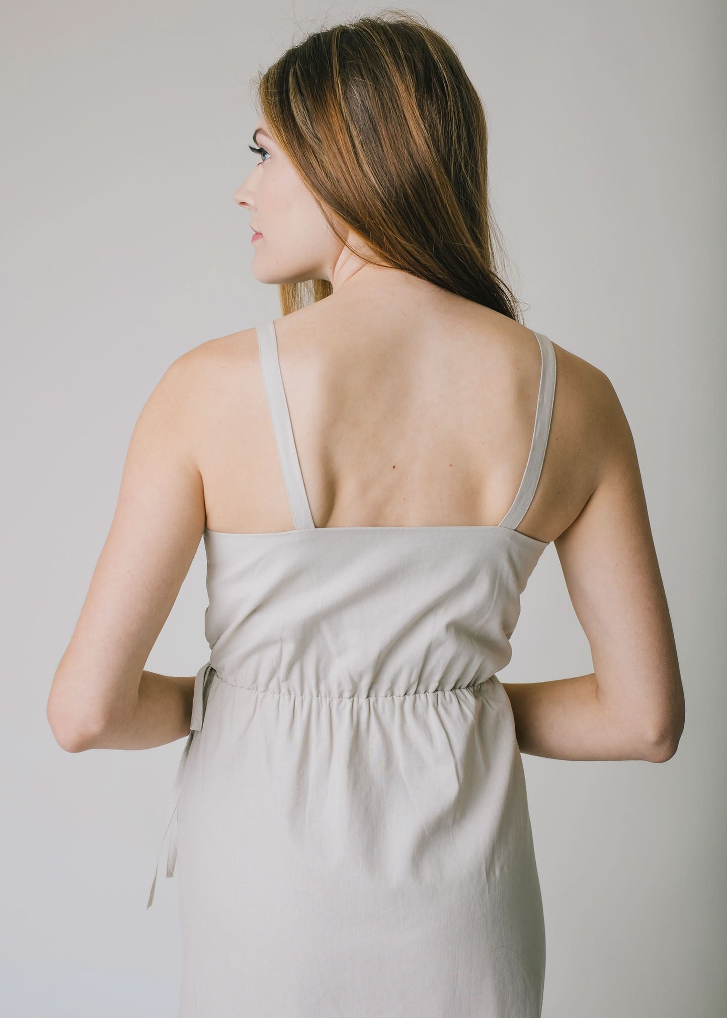 Ruffle Hem Wrap Dress
