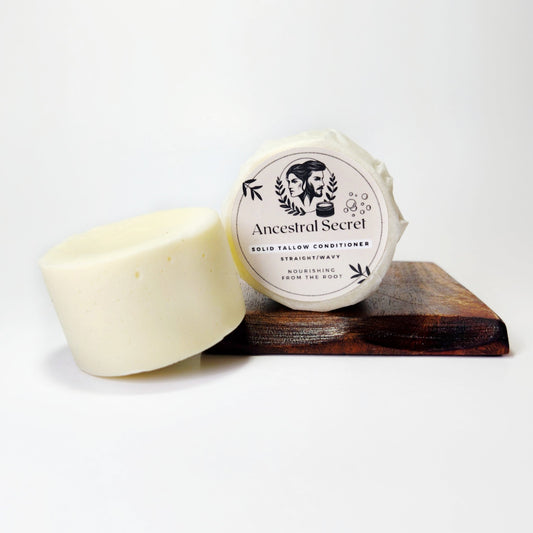 Tallow Conditioner Bar –  Straight & Wavy hair
