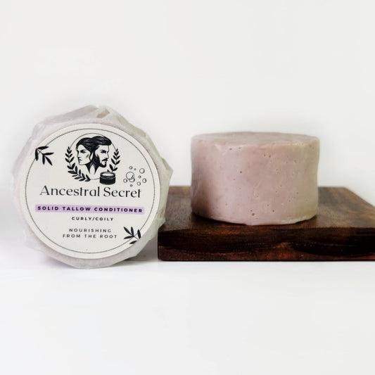 Tallow Conditioner Bar –  Curly & Coily hair -- 2.5 oz