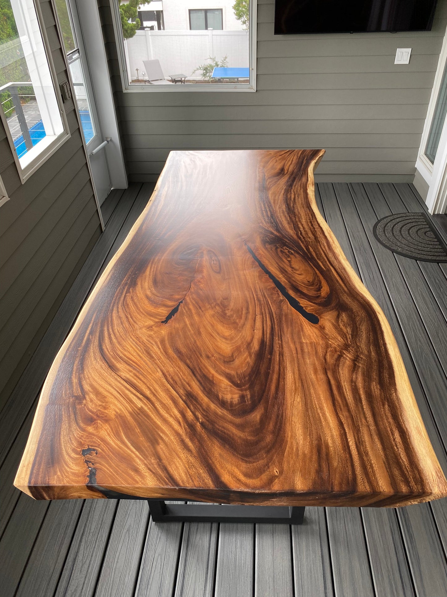 Live Edge Acacia Single Slab Table