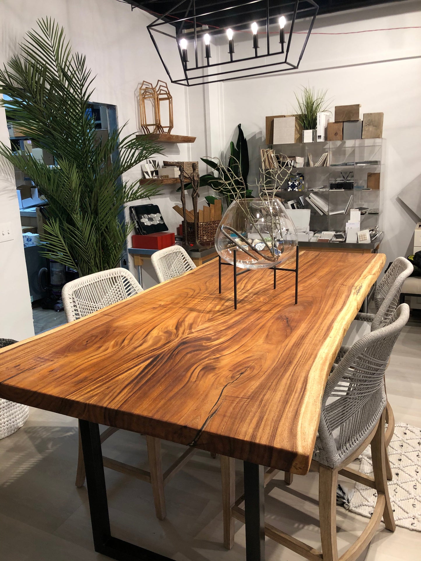 Live Edge Bookmatch Acacia Dining Table